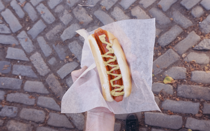 Classic New York Hot Dog Street Food Royalty